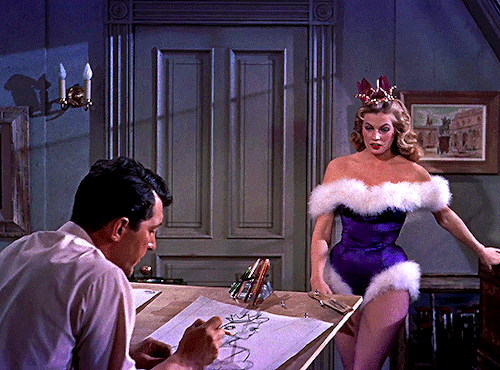 classicfilmblr:ANITA EKBERGwith Dean Martin in Artists and Models(1955) dir. Frank Tashlin; costumes