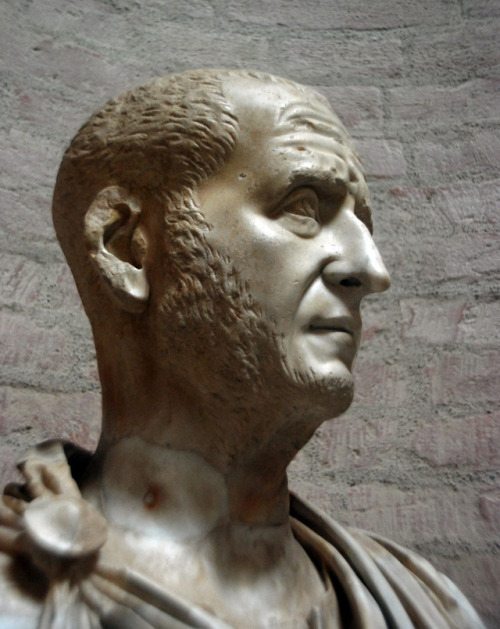 Emperor Decius. C. 250 AD. Marble. Musei Capitolini, Rome.myglyptothek: Faces of ancient Rome 