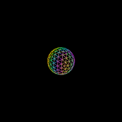 itscolossal:  Bursts of Dazzling Shapes Create Technicolor Orbits in GIFs by Marcus Martinez