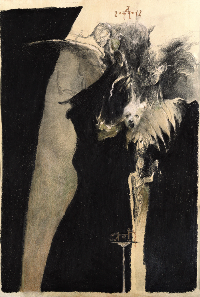 denisforkas: Ghosts (first composition study for Jack the Ripper/The Invisible Man),