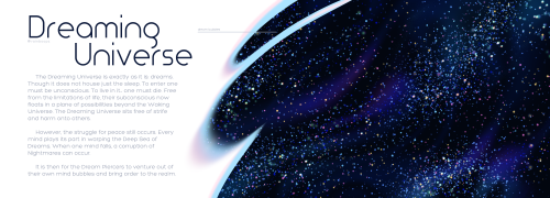🌌 Visuals Of The Core Settings And Elements Of The Dreaming Universe!
