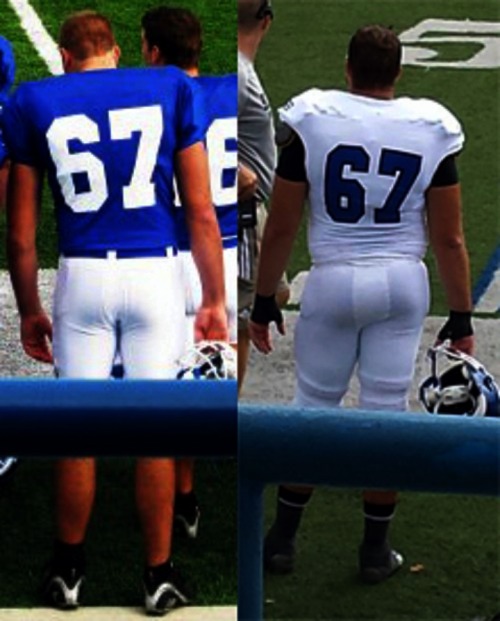 jumboglutes:Football player bulks up between freshman and senior years Every highschool football joc