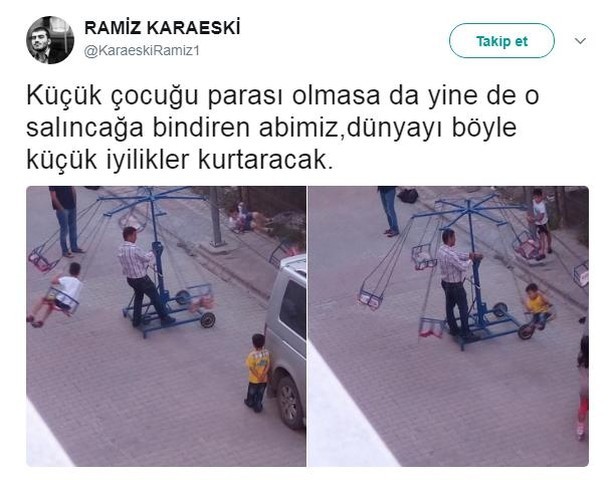 Küçük çocuğu, parası...