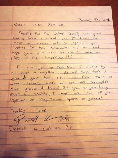 deducecanoe: blueshoesandbluemountains: inothernews: In which a hearing-impaired girl wrote a letter