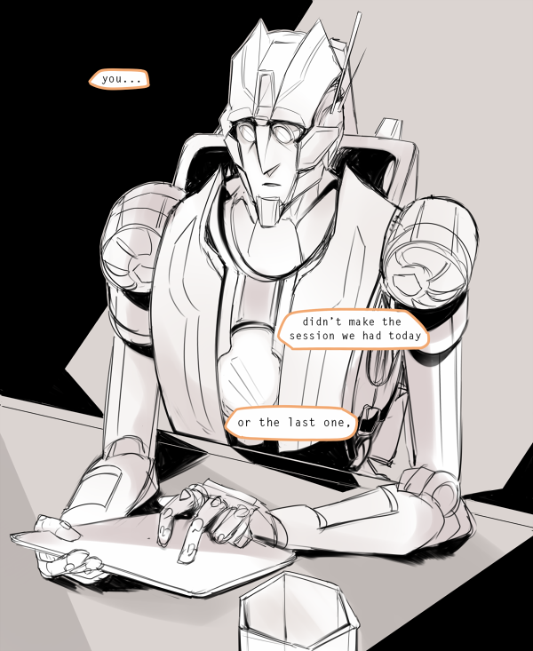 messatine:  (punk robot means Thanks but nerd robot already Gets It)   [g-gently