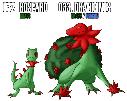 488 - Drakbom (Grass/Dragon) - Fakemon - Metanik