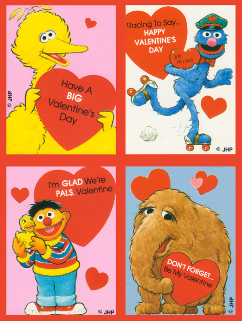 melancholyprince:1991 Sesame Street Valentines