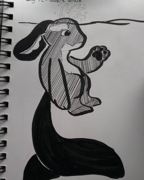 Inktober Day 11: Whale #inktober #inktober2018 #traditonalart #fox #poison #vile #cute #myart #rvaartist