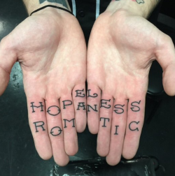 fucknobadtattoos: el hopaness romtic