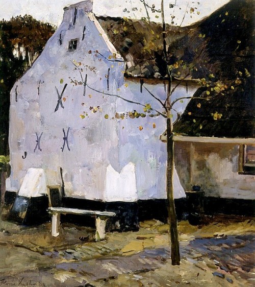 The White Wall , Puik en Duin Noordwijk  -    Floris Verster, 1904Dutch, 1861-1927Oil on canvas, 66 