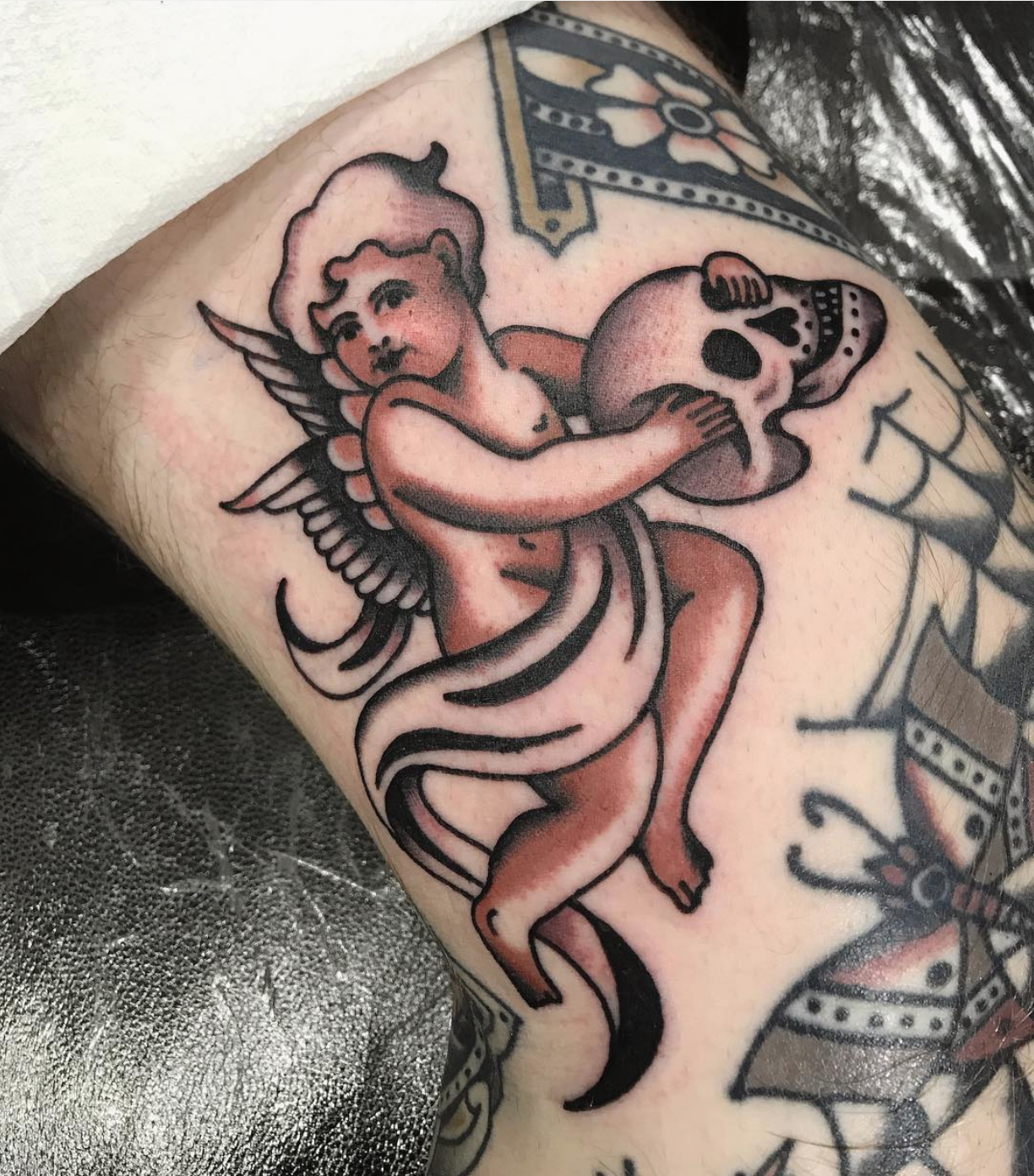 Cupid tattoo by natehudak at yourstrulytattooaz in Mesa AZ  Instagram