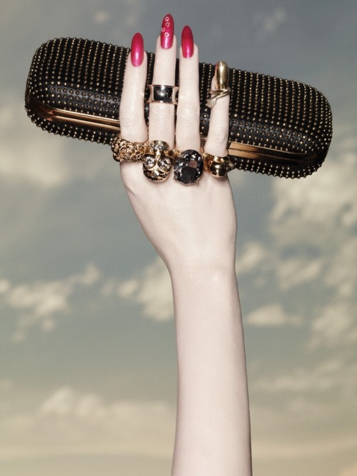   Alexander McQueen Knuckle Duster clutch  adult photos