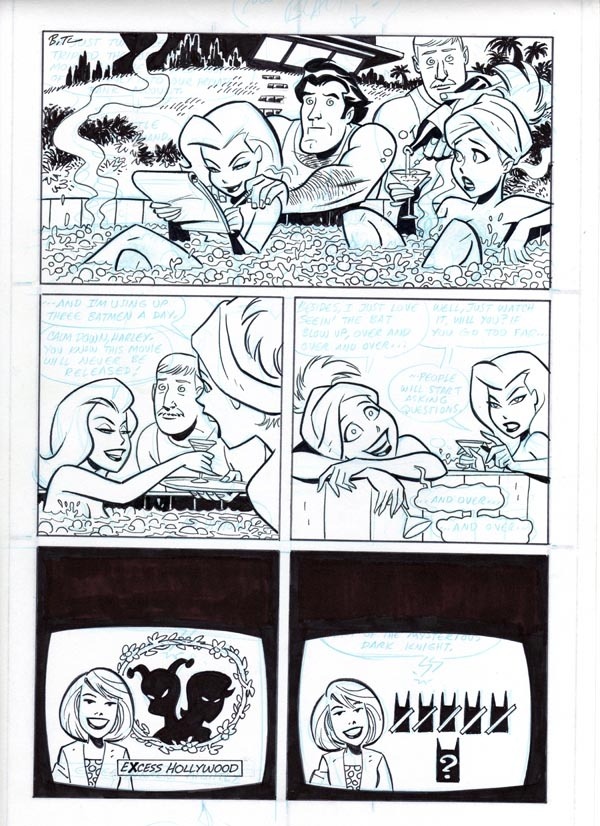 cooketimm:    Some b/w pages from Harley &amp; Ivy #1-3 (2004), part 2Inks by