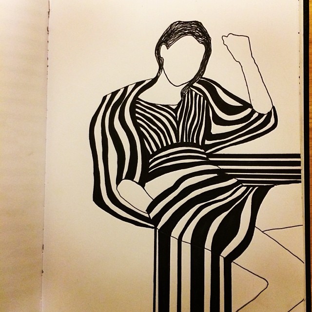 #drawing #sharpie #blackandwhite #stripes #practice
by Anabelle Del Valle