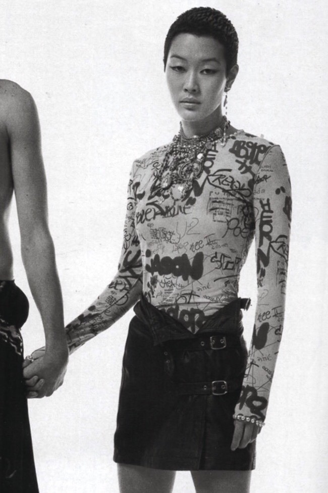 2maul:  jenny shimizu by tiziano magni for elle 1994