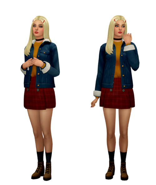 TS4 Maxis Match Lookbook #1 Skin 1, 2 / Hair / Eyebrows / Eyes / Nosemask Clothing - TopElena Top @a