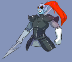 snickerby:  i didnt even play undertale yet but heres undyne 