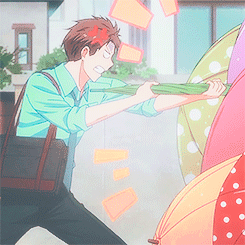  gekkanshoujoweek day 4 : favourite parodied trope  walking home in the rain 