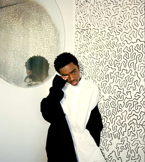 eggogorgon:Caleb McLaughlin photographed by Renell Medrano for We The Urban (April 2018)