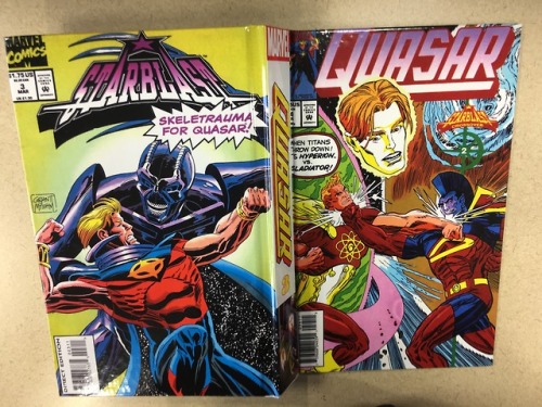 comfortfoodcomics: Quasar!!! An awesome 3 volume set of The Cosmic Avenger, Quasar.  Some of Ma