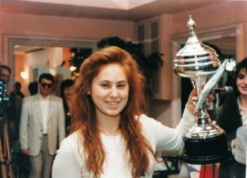 Chess Grandmasters Garry Kasparov Judit Polgar redaktionelt stock