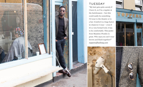 badbilliejean:
“ fiftyshadesofmacygray:
“ Nathan Stewart Jarrett for Mr Porter, This Week I’m Wearing.
”
Yes please.
”