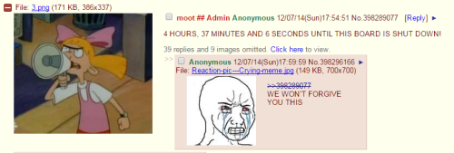neogeotorpedo: dlete: it’s a good day in hell rest in pieces /pol/