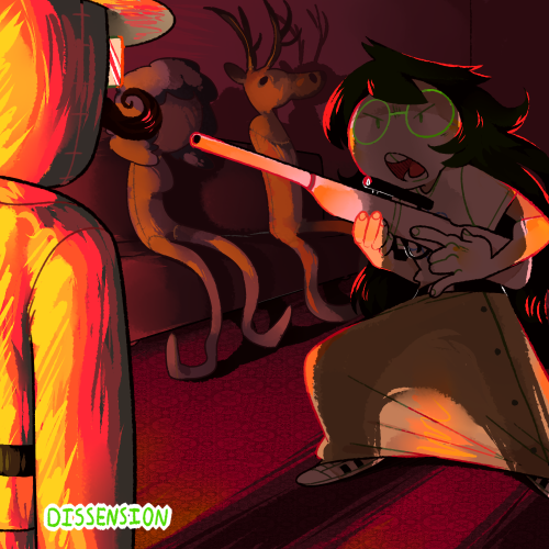 8xenon8:  Showtime / Aggrieve / Beatdown / DissensionI’ve always wanted to draw these scenes to their respective songs… they’re all so catchy