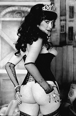beforethecolon:  Annie Sprinkle’s backside.From alt.binaries.pictures.erotica.vintage.