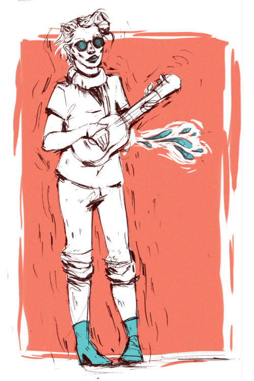 hholmesart:Amanda Palmer and Neil Gaiman showed up at my school today, and it was a pretty damn magi
