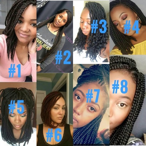 ⬆Which one do you think i should try?? I decided that my next protective style is going to be braids