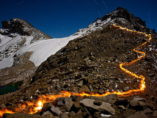 asylum-art:Simon Norfolk photographs ‘in Search Of Lost Ice’ for The New York Times Magazine  Fire a