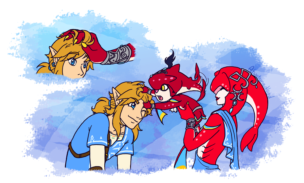 atwotonedbird:I wanted to give Link a happy and simple memory since his canon memories