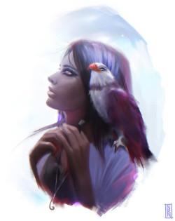 pharah-art: PHARAH PORTRAIT  by Natalia Romero Núñez