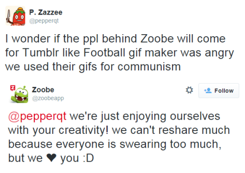 peppersupreme:Look how cute the Zoobe creators are, hahah! x