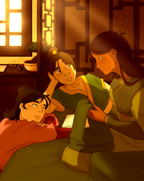 youghvaudough:halineart:They were both in love with Kyoshi Kyoshi just had no idea how lovely she is