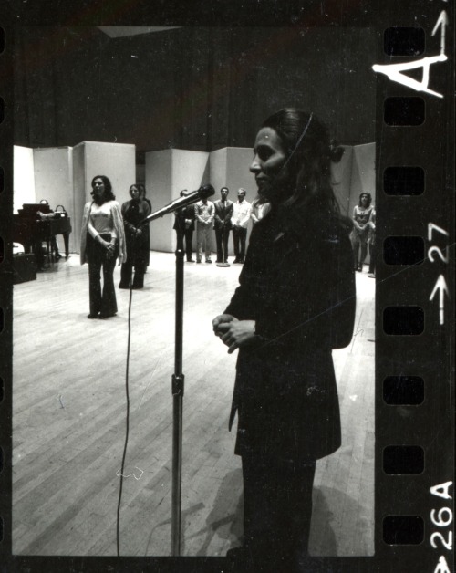 Rehearsals from the North America tour 1971(Source: National Museum of American History - Faris and 