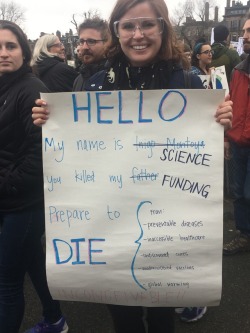 thefunkyweapon:  From the science march in