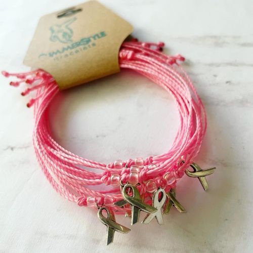 Custom batch of breast cancer awareness bracelets are off to their new home this week! www.summersty