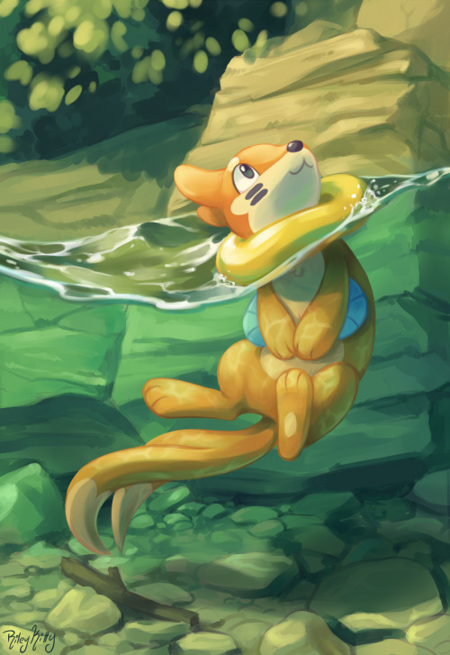  Happy Pokemon day, everyone! In celebration of Sinnoh, have a sweet little buizel. 