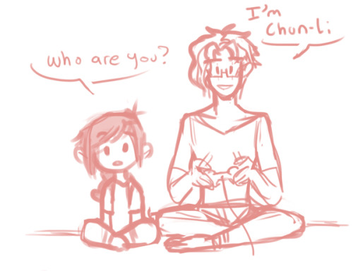 sloppyjojos:   A really silly idea of Kakyoin babysitting Jolyne and he would play video games 