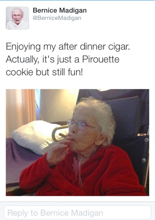 mxcleod:munki539:tray-the-tealord:jaredpaddalecki:this lady is 115 years old, she has a twitter, and