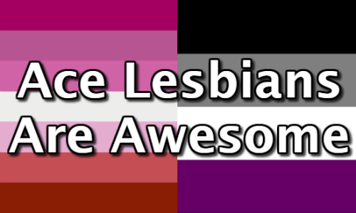 goodpositivitylgbt:stilesisbiles:[Description: the lesbian flag next to the ace flag. On the falgs i