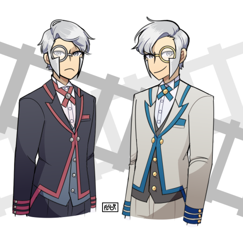 fluorescent-air-fresheners: butler hair (w/o and w/ the monocles)(Masters alts sometimes has differe