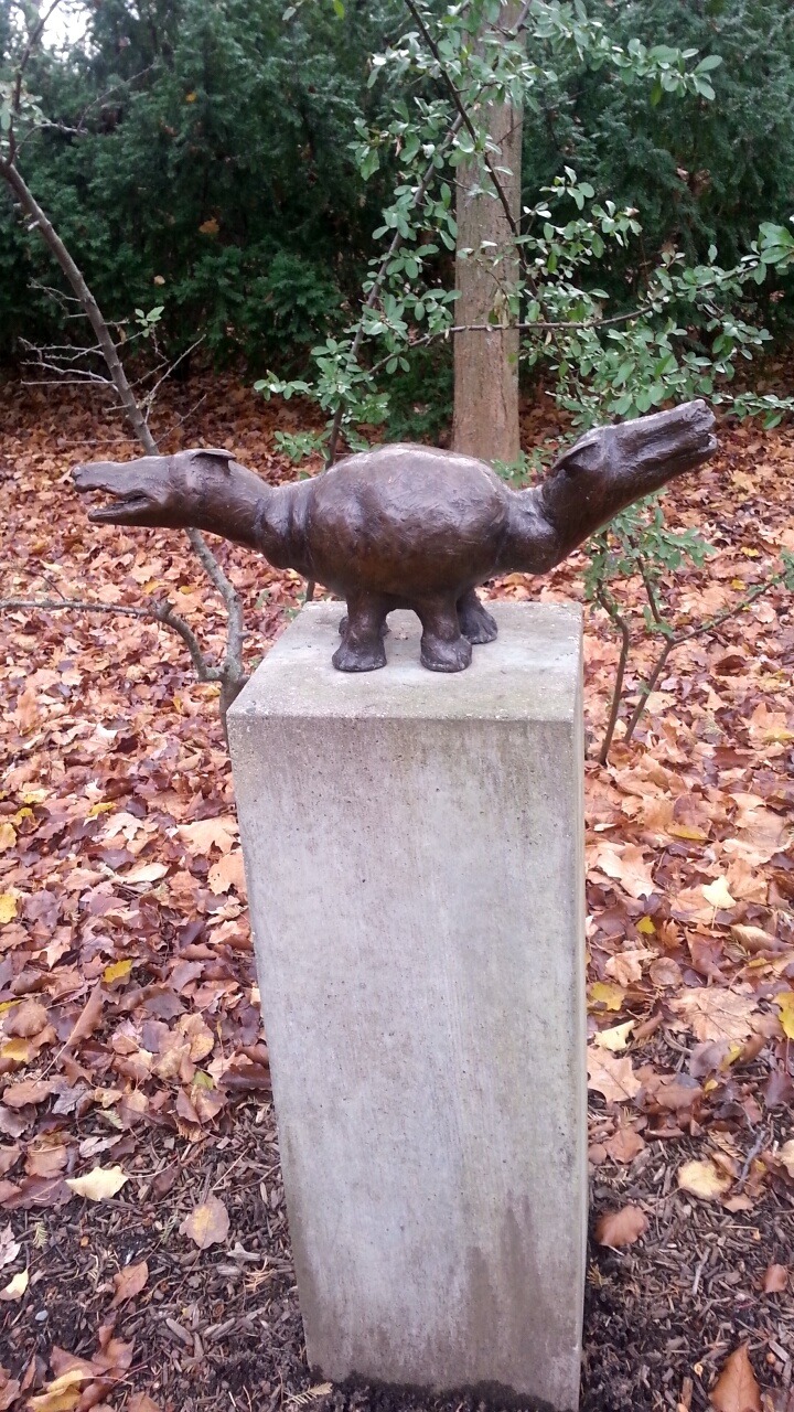 Graham and I went to Gardens of Sculpture and we saw a bunch of weird dogs.