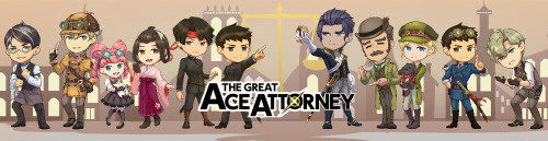 My Great Ace Attorney Acrylic Charms have finally arrivedd ;w; You can purchase them here!Spoiler ba