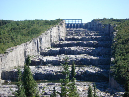 The Giant’s Staircase Spillway at the Robert-Bourassa adult photos