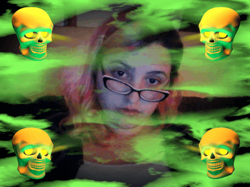 I was trying to be spoopy but then the TV made me laugh -.-