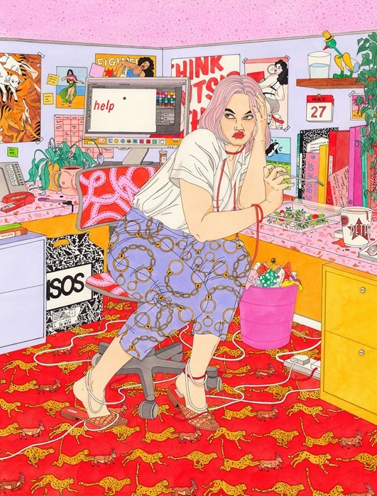 juxtapozmag:  Illustration from Laura Callaghan’s new series Aspirational, which