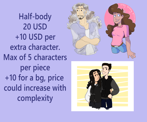 Updated commission info for 2021!DM me if you’re interested, I can take payments through Cashapp, Ve
